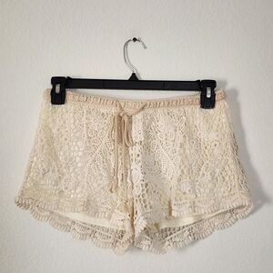Canclay Cream Lace Accent Bottoms Size Juniors Medium